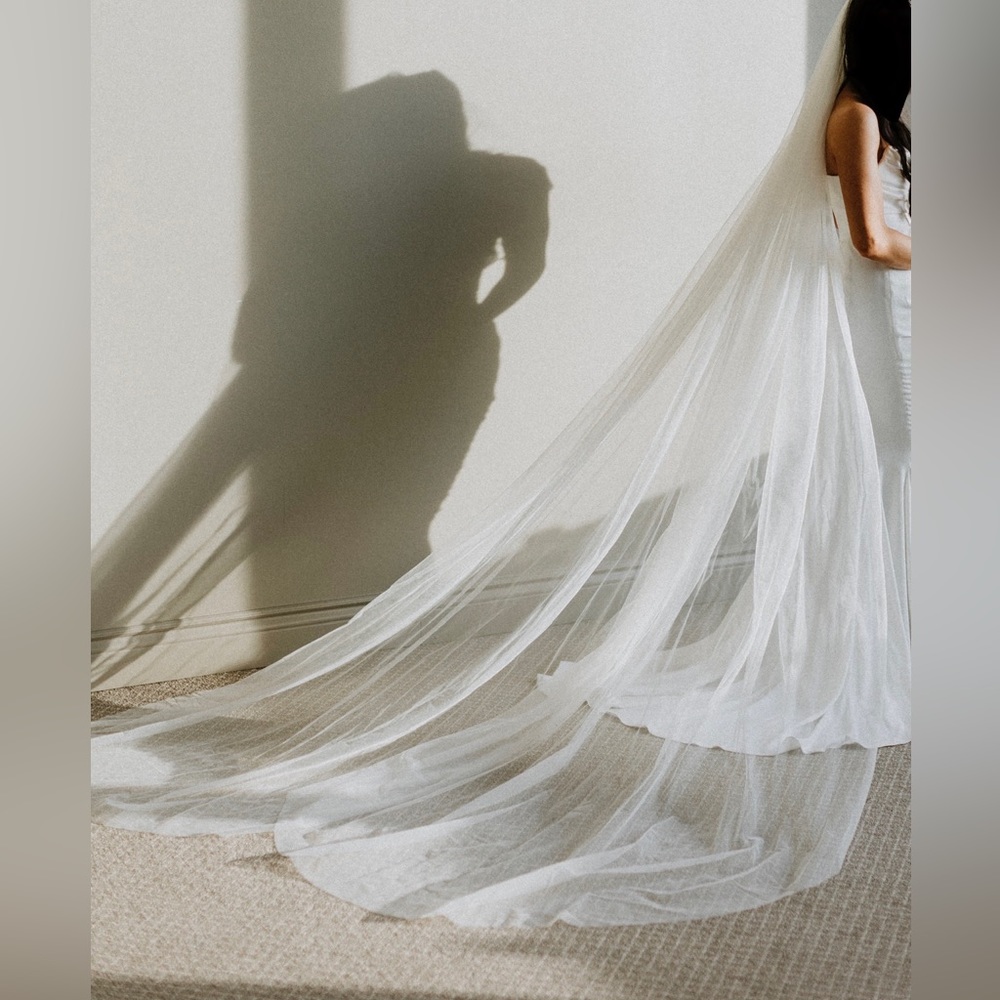 IVORY TWO LAYER VEIL (300CM)
